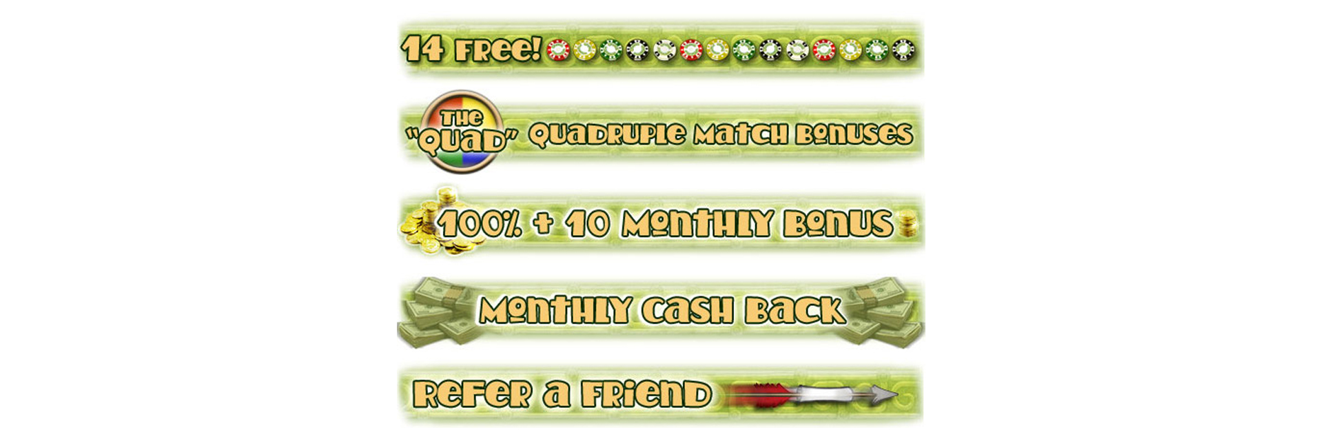 Mayan fortune casino bonuses.