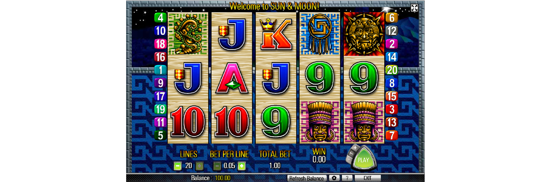 sun moon casino slots