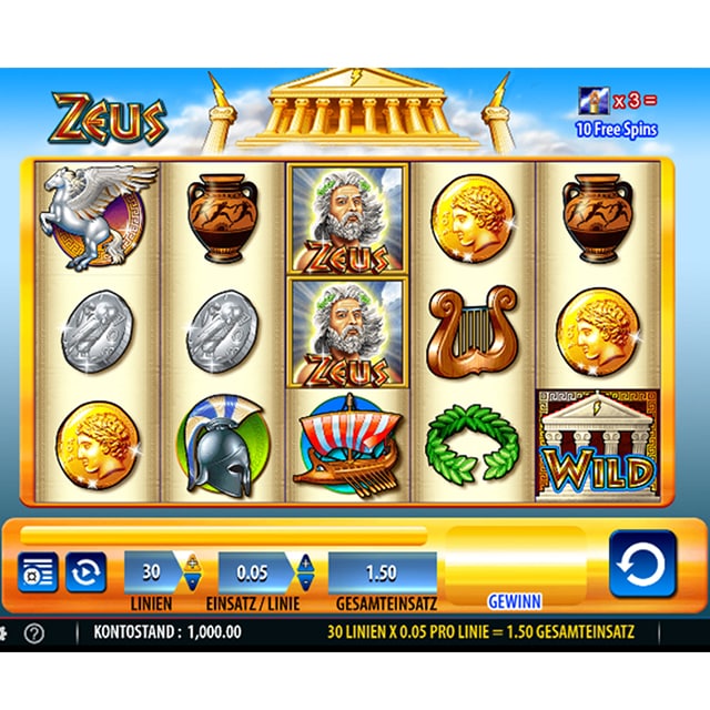 free zeus slot machine game