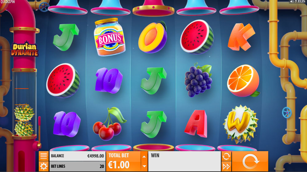 Durian Dynamite slot machine. 