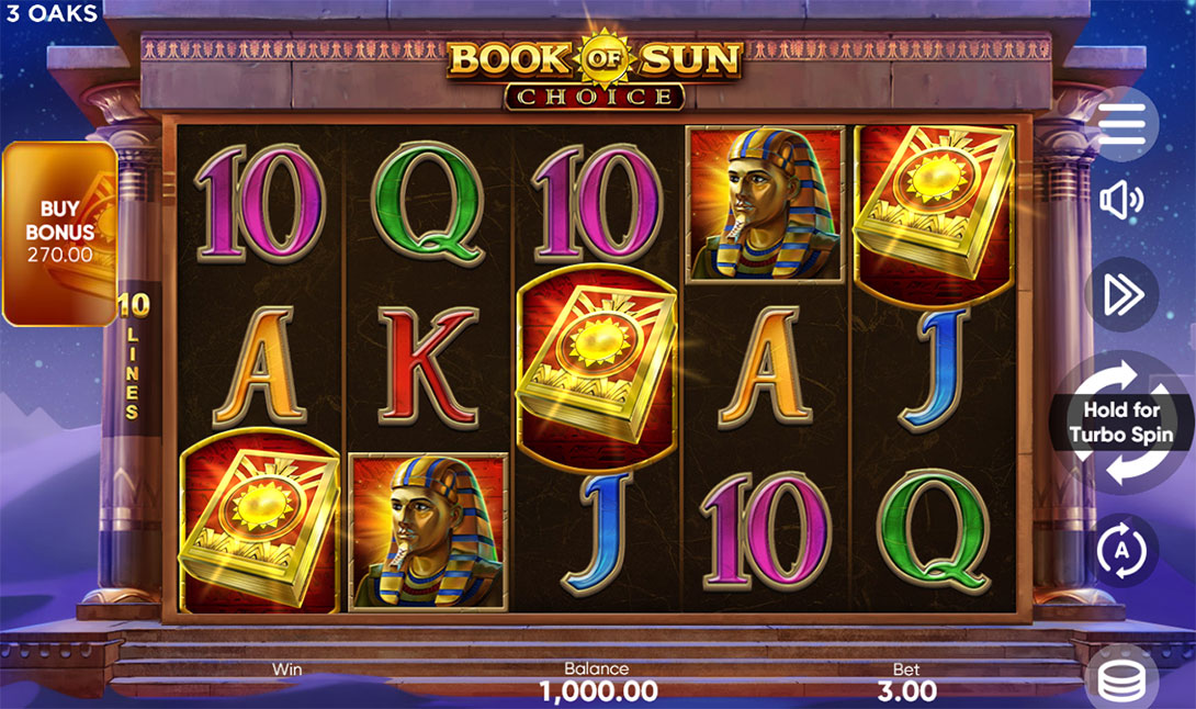 Book of Sun slot game. 