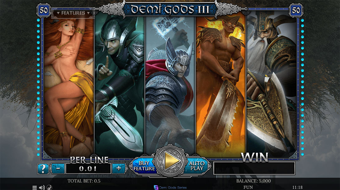 Demi Gods 3 Slot Machine online free. 