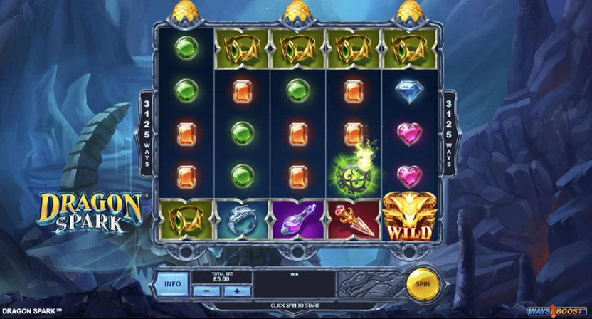 Dragon Spark Slot machine Demo. 