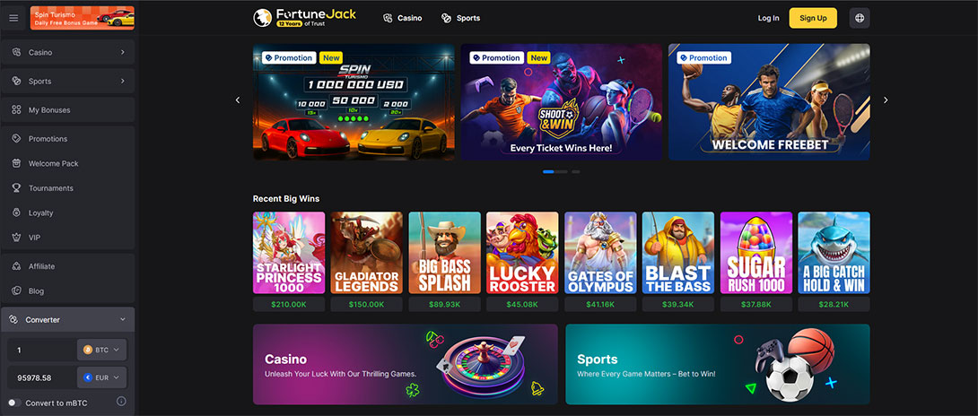 Fortune Jack Casino online. 