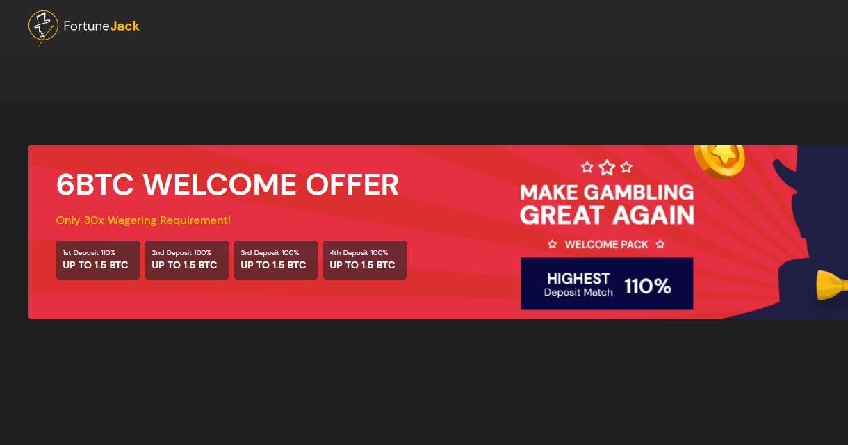 FortuneJack casino bonuses. 
