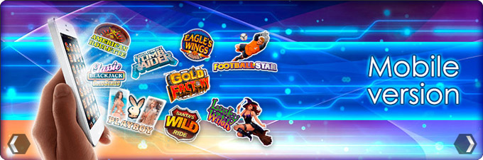 Mobile casino with online games. 