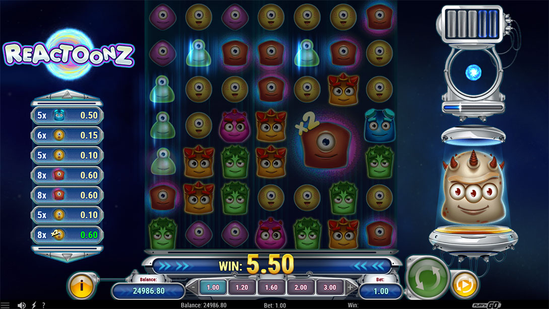 Reactoonz Slot Demo Online. 
