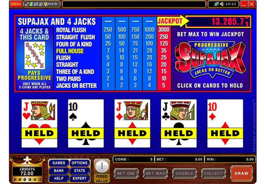 Supa Jax slot game. 